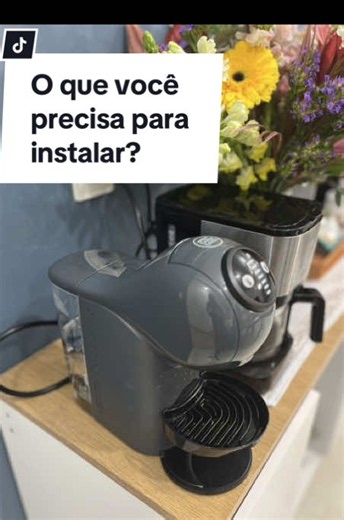 O que preciso para instalar minha cafeteira Dolce Gusto?