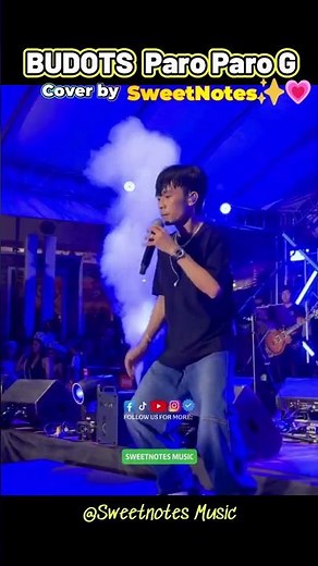 BUDOTS Paro Paro G - Sweetnotes live Cover ✨💗