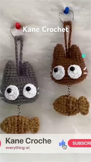 Crochet Cat Keychains R106 #crochet #cat