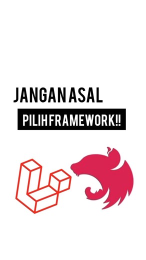 Jangan sampai salah pilih framework #programming #shorts