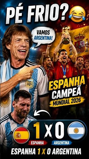 Mick Jagger strikes again? 😱 Spain champion and Argentina loses the 2026 World Cup final!