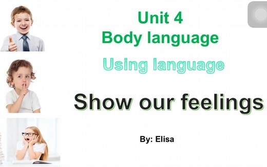 人教版英语必修四unit4 Using Language