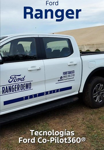 Máxima seguridad y control con Ford Co-Pilot360. La #fordranger te cuida en cada trayecto con sus avanzadas asistencias de conducción. Conoce algunas de ellas 🛻 Agenda tu prueba de manejo y domina el camino con esta increíble #pickup! 😎 #DemoMania #fordranger #ExperienciaFord #vehiculosford #FordTabasco #testdrive #PruebaDeManejo #AutosDemo #tecnologiasford #Copilot #fypシ #trendingreels #tik_tok #popular #videoviral #trendingvideo