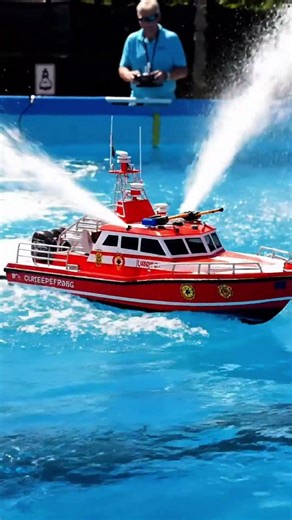 RC fire rescue boat #rc #rescue #boat #ship #shorts