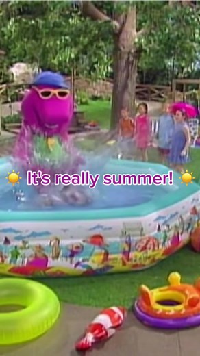 Check out this throwback clip from over 20 years ago of Barney and his friends swimming! 🏊‍♂️ Even Barney took a dive in the pool, and it went just as you'd expect for a dinosaur his size! 💦 Keep an eye out for young Selena Gomez and Demi Lovato having fun too! 💜 😊 ✨ . . . #Barney #Clip #2002 #2024 #Icon #Nostalgia #Throwback #Memories #Swimming #Pool #Jump #Fail #Funny #SpreadLove #SuperDeeDuper #Friendship #SummerFun #SunnyDays #BarneyLovesYou #BestFriend #BarneyAndFriends #ILoveYouYouLove