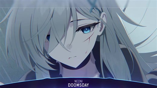 #fyp #nightcore #music #anime #lyrics (By Syrex) Artwork by Leavv. -Doomsday- Music by NEONI