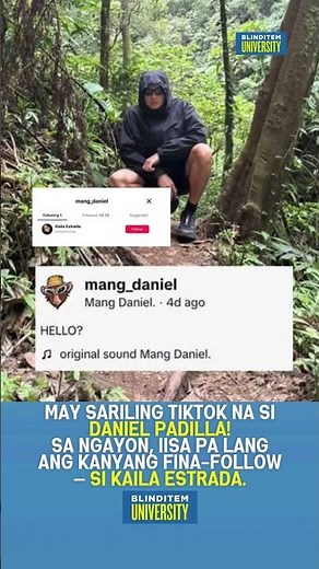 🚨 BREAKING: May sariling TikTok na si Daniel Padilla!