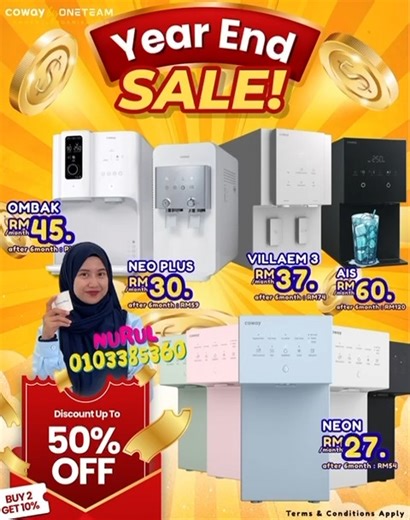 CowayBestDeal.wassap.my/ 🔥 𝘾𝙊𝙒𝘼𝙔 𝙁𝙇𝘼𝙎𝙃 𝙎𝘼𝙇𝙀 𝙏𝙀𝙍𝘽𝙀𝙎𝘼𝙍 𝙏𝘼𝙃𝙐𝙉 𝙄𝙉𝙄!! 🔥 • Nikmati REBAT 50% hingga 6 bulan pertama! 😱 𝘽𝙚𝙡𝙞 2 𝙪𝙣𝙞𝙩 & 𝙩𝙚𝙧𝙪𝙨 𝙙𝙖𝙥𝙖𝙩 𝙀𝙓𝙏𝙍𝘼 10% 𝙊𝙁𝙁! • 📦 FREE Register | FREE Delivery & Installation | FREE Service • 📆 Promo khas 11.11 saja – jangan tunggu, stok cepat habis! • 📲 Klik untuk terus grab promosi sebelum habis! CowayBestDeal.wassap.my/ CowayBestDeal.wassap.my/ CowayBestDeal.wassap.my/ • 𝘛𝘦𝘳𝘵𝘢𝘬𝘭𝘶𝘬 𝘱𝘢𝘥𝘢 𝘵𝘦�