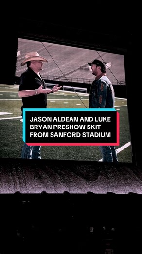 Jason Aldean & Luke Bryan Sanford Stadium Coin Toss Skit