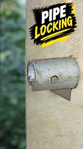 This Homemade Tool Locks a Pipe Into Wood!
