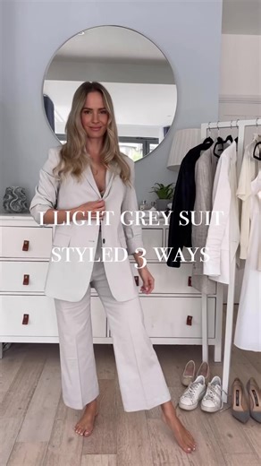 Grey Suit Styled in 3 Versatile Looks