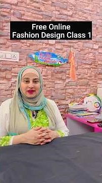 Free Online Fashion Design Course Class 1 #beginnerfashiondesign #fashiondesign