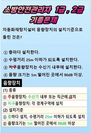소방안전관리자 1급ㅣ2급