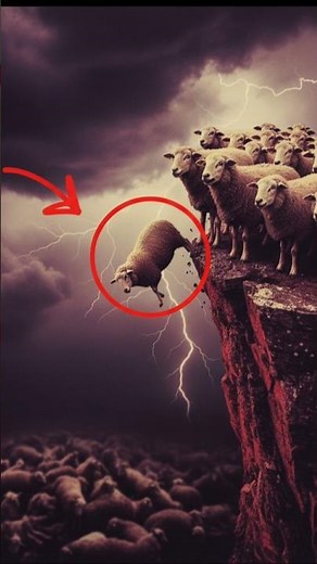 1500 Sheep Jump Off Cliff in Turkey – 450 Dead, Rest Survive” #shorts