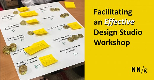 Facilitating an Effective Design Studio Workshop