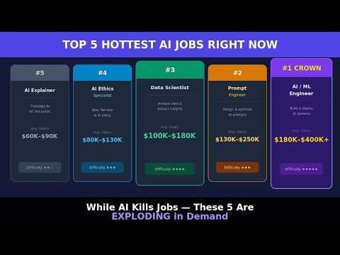 Top 5 Highest-Paying AI Jobs in 2026(While AI's Replacing Everyone Else)#aiengineer #promptengineer