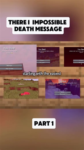 Every Impossible Death Message in Minecraft | JoeBeppo