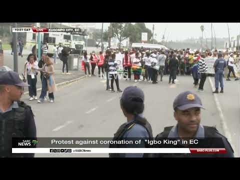 Protest against coronation of "Igbo King" in EC