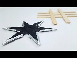 Ninja Star ( SHURIKEN ) Popsicle Sticks