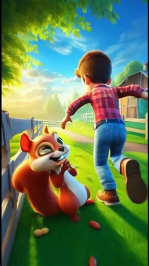 Sneaky Squirrel Steals a Pack of Peanuts! | Funny Cartoon Story for Kids