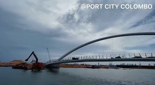 First Welded Bridge in Sri Lanka at Port City Colombo
