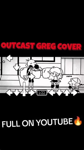 OUTCAST GREG COVER | FNF FUNKIN' IN A WIMPY DAY V2 #doawk #fnf #diaryofawimpykid #fnfmod #music #art