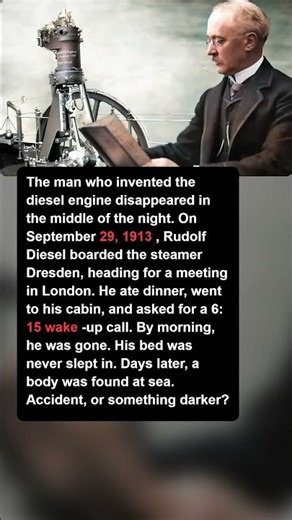 The Man Who Invented the Diesel Engine Vanished From a Ship