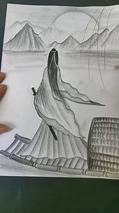 18K views · 646 reactions | Simply Draw a Scenery in 1 Minute Tutorial #draw | DEEPFLAME | Facebook