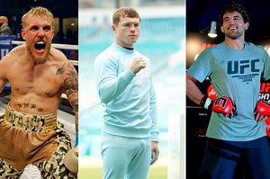 Jake Paul and Ben Askren fans crash Canelo Alvarez's post-fight interview