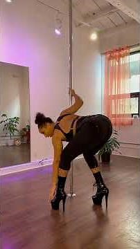 Easy Spin to Stand Pole Dance Tutorial for Beginners! #poledance #polefitness #heels #workout