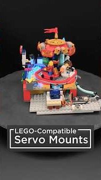 Make LEGO builds into animated art with micro servos #3dprinting #adafruit