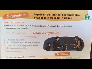 Coquelicot CM1 : Conjugaison/ le présent des verbes être, avoir et les verbes du 1 er groupe.
