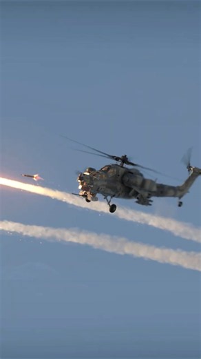 Mi 24P Scores Devastating Missile Strike 🔥🚁 #Mi24 #Hind #Strike #Hit #ATGM #Sim #War #Epic