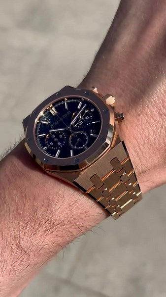 AP Royal Oak Chronograph 50th Anniversary Rose Gold Wrist Watch