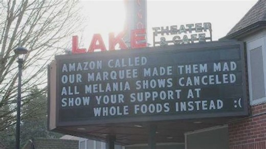 A Portland-area theater says Amazon banned it from screening 'Melania.' Here's why