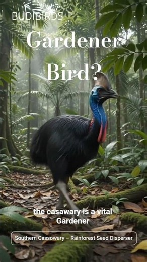 Meet the Southern Cassowary, the Rainforest's Most Important Seed Disperser #cassowary #wildlife
