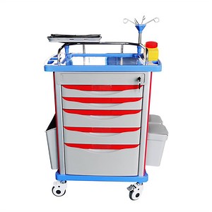 [Hot Item] Hospital Trolley Cart Medical Drug Delivery Cart Treatment Trolley Medical Crash Cart