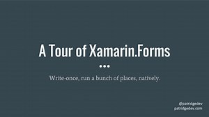 A Tour of Xamarin.Forms