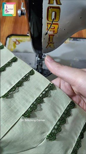 Elegant lace design to enhance your outfits beautifully. #LaceWork #SewingTips #DIYStyle #Dress