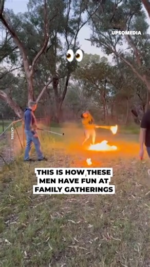 One of them had the brilliant idea of throwing a flaming golf ball 🫣 | Positive