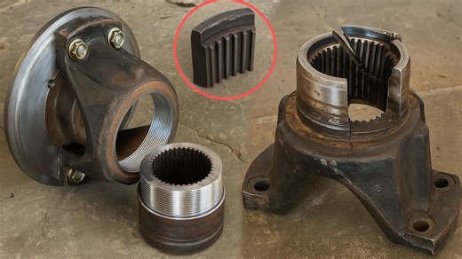 A Broken Flange Yoke Coupling Is Perfect Mechanic's Sensitivity To Bring Back In Working Conditions | HD Channel | Facebook