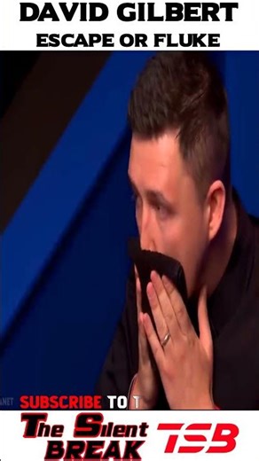 Escape Or Fluke Shot David Gilbert !! The Silent Break #snooker