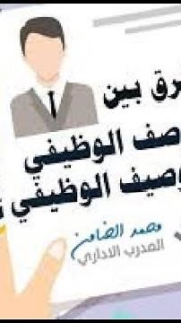الفرق بين الوصف الوظيفي والتوصيف الوظيفي-المدرب محمد الضامن-دورة ادارة موارد بشرية HRM Course online