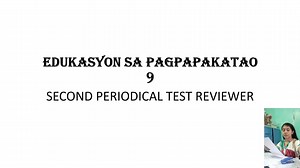 Grade 9 ESP Exam Reviewer: Second Periodical Test
