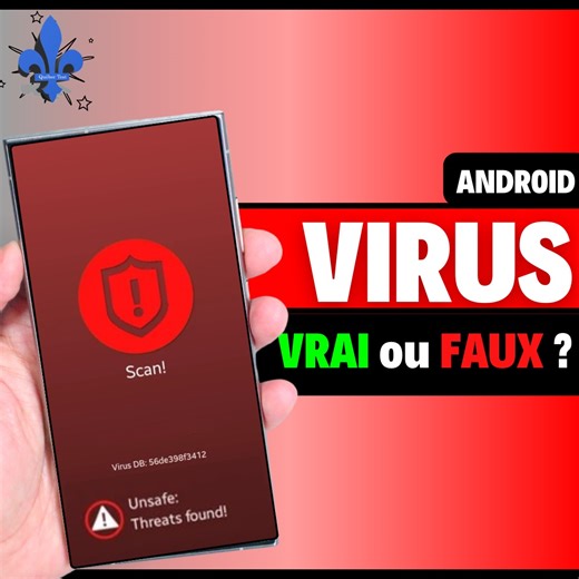 ðŸš¨ Votre tÃ©lÃ©phone Android est infectÃ© ! 3 virus dÃ©tectÃ©s ! Vous avez dÃ©jÃ vu ce message apparaÃ®tre sur votre Ã©cran ? Avant de paniquerâ€¦ ou de cliquer sur â€œNettoyer maintenantâ€, prenez 2 minutes. Dans ma nouvelle vidÃ©o, je rÃ©ponds aux 10 questions les plus importantes sur les virus Android : âœ”ï¸ Un tÃ©lÃ©phone Android peut-il vraiment attraper un virus ? âœ”ï¸ Les alertes virus sur Chrome sont-elles rÃ©elles ? âœ”ï¸ Google Play Protect suffit-il ? âœ”ï¸ Un antivirus est-i