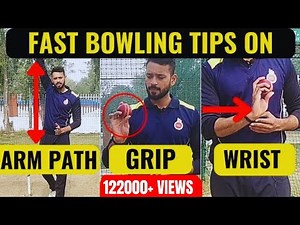 Fast Bowling Tips : Grip + Wrist + Arm Path With Drills 🔥