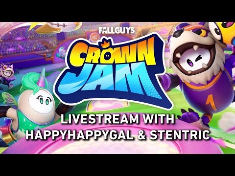 Fortnite X Fall Guys Crown Jam Livestream With HappyHappyGal & Stentric