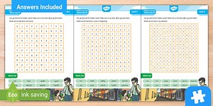 Fun World Car Free Day Word Search Puzzle Pack