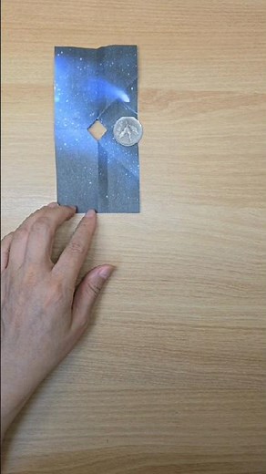 동전 종이 통과 마술(종이접기 #origami)(색종이 마술)