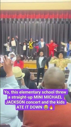 Yo, this elementary school threw a straight-up MINI MICHAEL JACKSON concert and the kids ATE IT DOWN